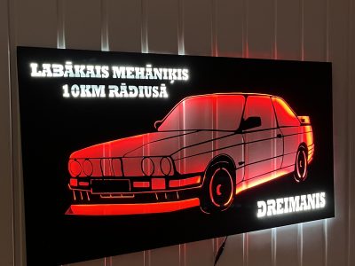 LED dekors ar unikāliem dizaina elementiem